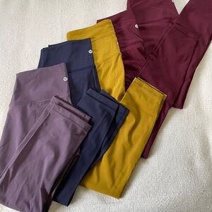 Bundle lululemon leggings size 8, quantity 5